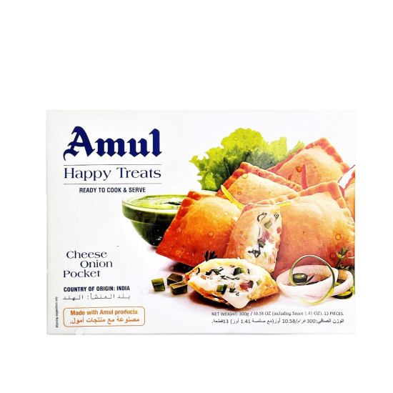 Amul Cheese Onion Samosa Pocket 300g