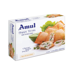 Amul Cheese Onion Samosa Pocket 300g, Pack Of 12 Amul Cheese Onion Samosa Pocket 300g, Pack Of 12