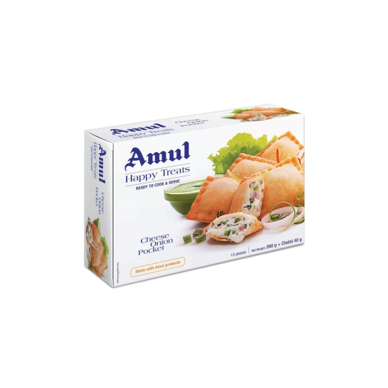 Amul Cheese Onion Samosa Pocket 300g