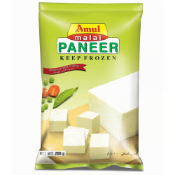 Amul Malai Frozen Paneer 200g, Pack Of 12 Amul Malai Frozen Paneer 200g, Pack Of 12