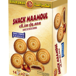 Al Karamah Snack Maamoul Box, 14 Pieces x 50g Al Karamah Snack Maamoul Box, 14 Pieces x 50g