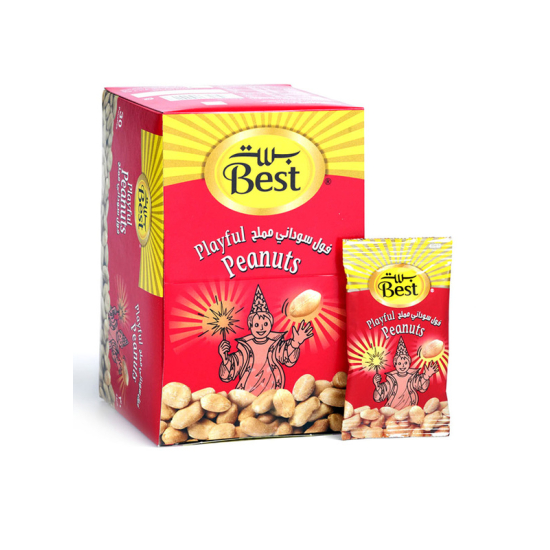 Best Playful Peanuts Box Salted, 30 Packets x 13g