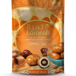 Tamrah Caramel Chocolate Zipper Bag, 100g, Pack Of 12