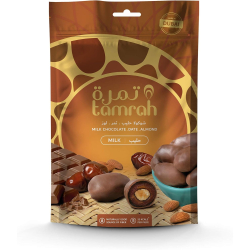 Tamrah Milk Chocolate Zipper Bag 100g, Pack Of 12 Tamrah Milk Chocolate Zipper Bag 100g, Pack Of 12