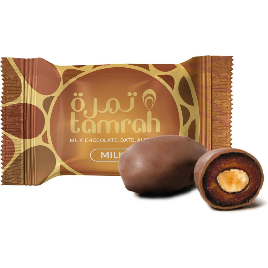 Tamrah Milk Chocolate Date Almond 40g Box 12pcs