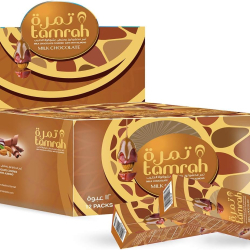 Tamrah Milk Chocolate Date Almond 40g Box 12pcs Tamrah Milk Chocolate Date Almond 40g Box 12pcs
