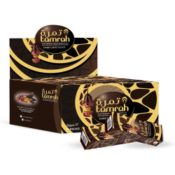 Tamrah Dark Chocolate Date Almond 40G Box 12pcs Tamrah Dark Chocolate Date Almond 40G Box 12pcs