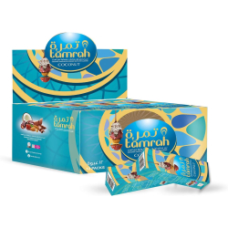 Tamrah Coconut Chocolate Date Almond 60g Box 12pcs Tamrah Coconut Chocolate Date Almond 60g Box 12pcs