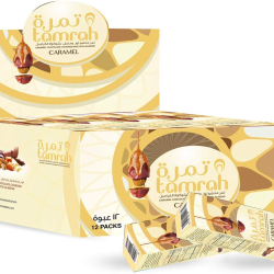 Tamrah Caramel Chocolate Date Almond 70g Box 12pcs Tamrah Caramel Chocolate Date Almond 70g Box 12pcs