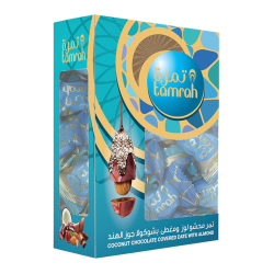 Tamrah Date with Almond Covered Coconut Chocolate Stand Box 400g, Pack Of 6 Tamrah Date with Almond Covered Coconut Chocolate Stand Box 400g, Pack Of 6