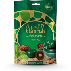 Tamrah Mint Chocolate Zipper Bag 100g, Pack Of 12 Tamrah Mint Chocolate Zipper Bag 100g, Pack Of 12