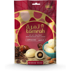 Tamrah Cappuccino Chocolate Zipper Bag 100g, Pack Of 12 Tamrah Cappuccino Chocolate Zipper Bag 100g, Pack Of 12