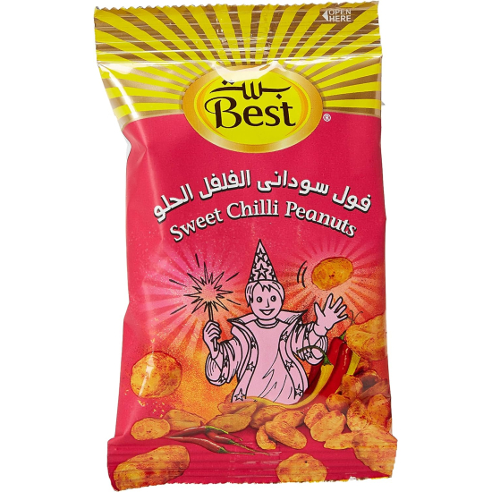 Best Sweet Chilli Flavored Peanut, 30 Pouches x 13g