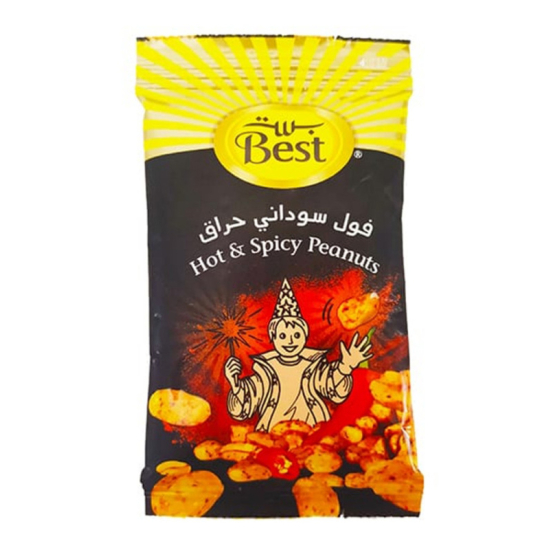 Best Hot & Spicy Flavored Peanut, 30 Pouches x 13g