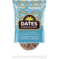 Dates Chocolate Coconut Chocolate Coated Date With Almond, 3kg Dates Chocolate Coconut Chocolate Coated Date With Almond, 3kg
