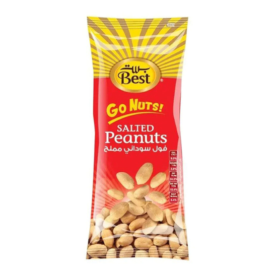 Best Peanut Go Nuts Pouch 6 x 80g