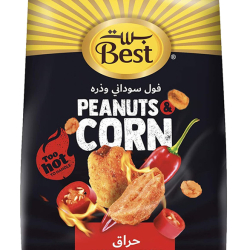 Best Hot & Spicy Peanuts & Corn Bag 150g, Pack Of 12