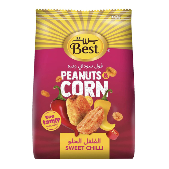 Best Sweet Chilli Peanuts & Corn Bag, 150g