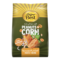 Best Indo Herb Peanuts & Corn Bag 150g, Pack Of 12 Best Indo Herb Peanuts & Corn Bag 150g, Pack Of 12