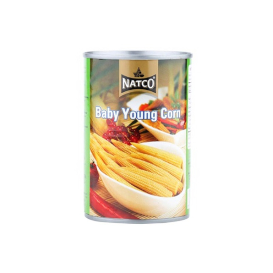Natco Baby Young Corn In Brine 425g, Pack Of 6