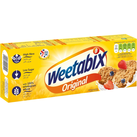 Weetabix Cereal Natural Whole Grain Wheat 215g, Pack Of 6