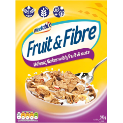 Weetabix Cereal Fruit & Fiber 500g, Pack Of 10 Weetabix Cereal Fruit & Fiber 500g, Pack Of 10