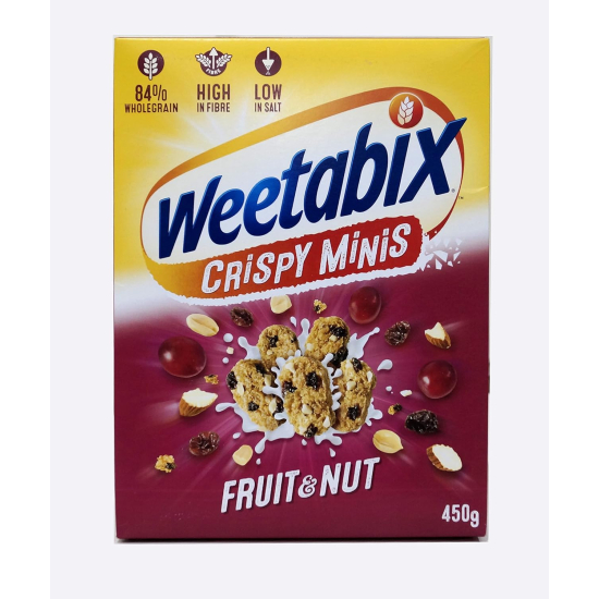 Weetabix Minis Fruit & Nuts 450g, Pack Of 6