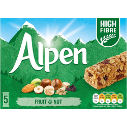 Alpen Cereal Bar Fruit & Nut 28g, Pack Of 10 Alpen Cereal Bar Fruit & Nut 28g, Pack Of 10