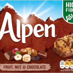 Alpen Fruit & Nut With Milk Chocolate 29g, Pack Of 10 Alpen Fruit & Nut With Milk Chocolate 29g, Pack Of 10