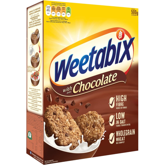 Weetabix Cereal Chocolate 500g, Pack Of 6