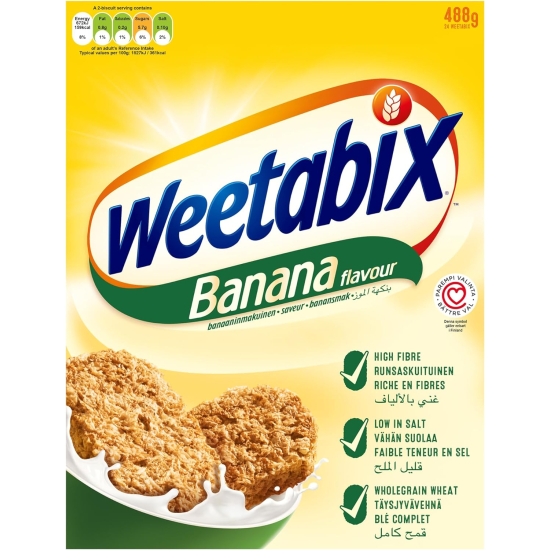 Weetabix Banana Biscuits 488g, Pack Of 6