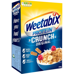 Weetabix Protein Crunch Original 450g, Pack Of 8 Weetabix Protein Crunch Original 450g, Pack Of 8