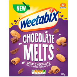 Weetabix Melts Milk Chocolate 360g, Pack Of 8 Weetabix Melts Milk Chocolate 360g, Pack Of 8