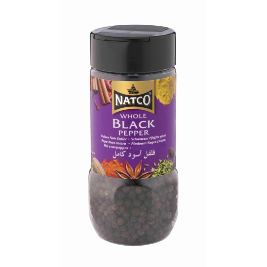 Natco Whole Black Pepper Bottle 100g, Pack Of 6