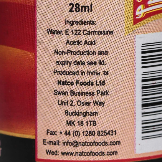 Natco Red Food Colouring 28ml, Pack Of 6