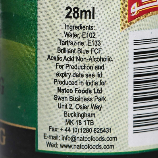 Natco Green Food Colouring 28ml, Pack Of 6