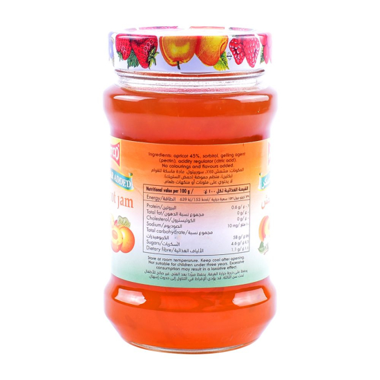 Natco Diabetic Jam Apricot 390g, Pack Of 6