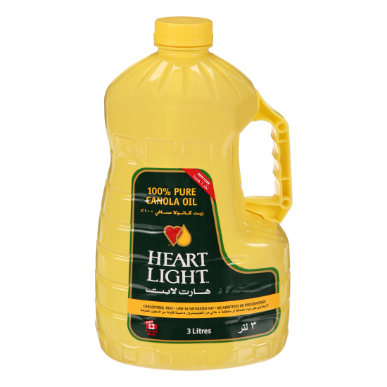 Heart Light Canola Oil 3 ltr Pack Of 6