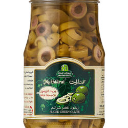 Halwani Bros Mukhtarat Sliced Green Olives In Olive Oil 325g Pack Of 6