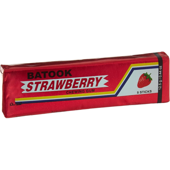 Batook Chewing Gum Strawberry 5'Stick Pack Of 20