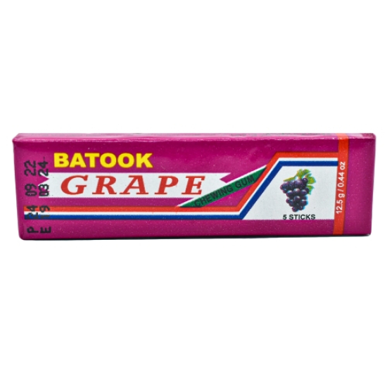 Batook Chewing Gum Grape 5'Stick Pack Of 20