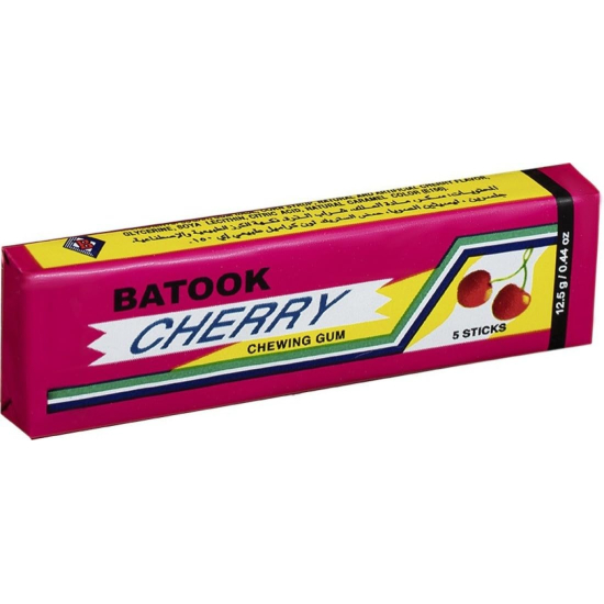 Batook Chewing Gum Cherry 5's Pack Of 20