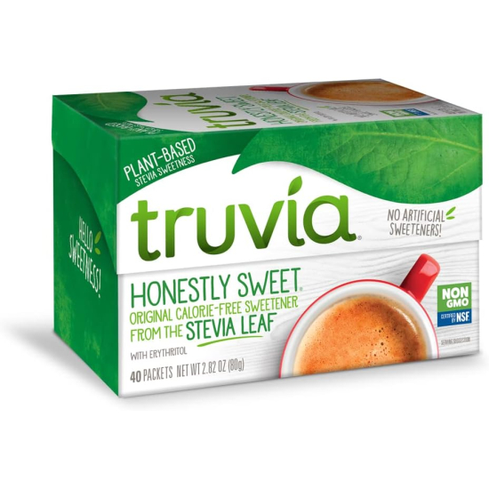 Truvia Sweetener Natural Sachets 40, Pack Of 6