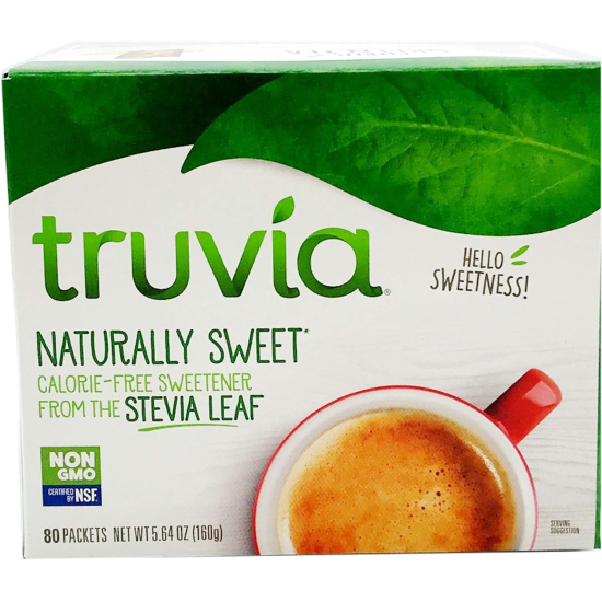 Truvia Sweetener Natural 80 Sachets, Pack Of 6