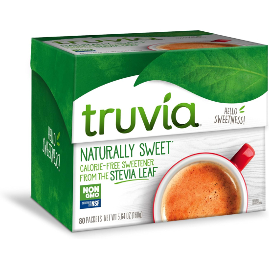 Truvia Sweetener Natural 80 Sachets, Pack Of 6