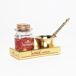 Taj Mahal Saffron 1g With Pot Grinder, Pack Of 3