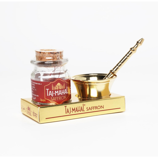 Taj Mahal Saffron 1g With Pot Grinder, Pack Of 3