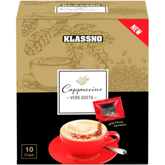 Klassno Cappuccino Vero Gusto 10 Sachet, Pack Of 6