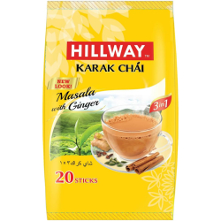 Hillway 3 In 1 Karak Chai Ging Masala 20 Stick 18g, Pack Of 6 Hillway 3 In 1 Karak Chai Ging Masala 20 Stick 18g, Pack Of 6
