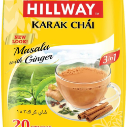 Hillway 3 In 1 Karak Chai Ging Masala 20 Stick 18g, Pack Of 6 Hillway 3 In 1 Karak Chai Ging Masala 20 Stick 18g, Pack Of 6